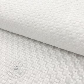 Baumwollstoff EMBROIDERY Emilie 2-side white