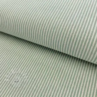 Dekostoff DOBBY Colored stripe soft green