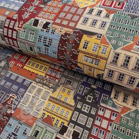 Dekostoff GOBELIN PREMIUM City canal house