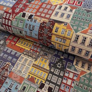 Dekostoff GOBELIN PREMIUM City canal house