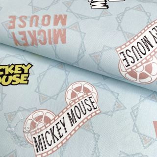 Dekostoff Mickey Mickey Mouse Movie banner blue digital print