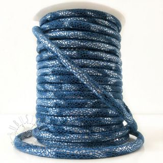 Wildlederkordel Glitter blue