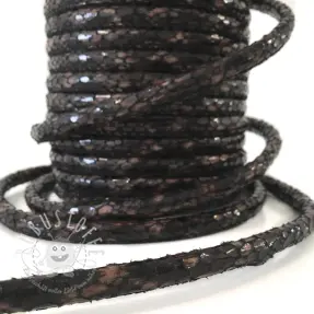 Kunstleder Snake choco