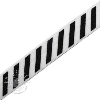 Elastisches Schrägband Polyamid STRIPE 20 mm white