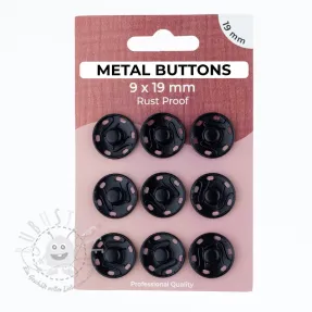 Druckknöpfe METAL 19 mm black