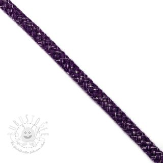 Lurexkordel 10 mm purple