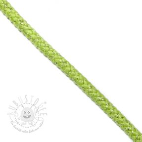 Lurexkordel 10 mm lime