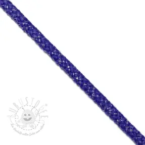 Lurexkordel 10 mm cobalt