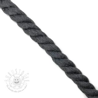 Baumwollkordel 2,5 cm dark grey