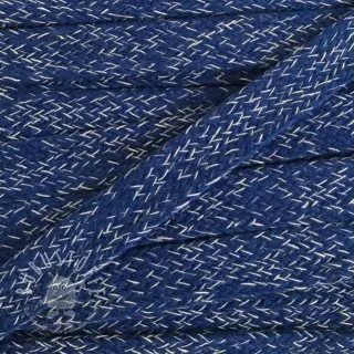 Flachkordel 15 mm melange navy