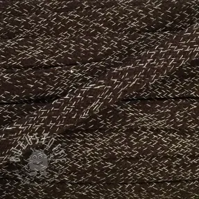 Flachkordel 15 mm melange choco