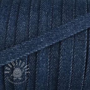 Flachkordel 10 mm Denim petrol