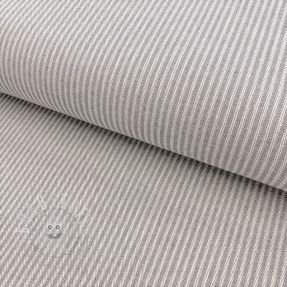 Dekostoff DOBBY Colored stripe grey