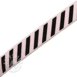 Elastisches Schrägband Polyamid STRIPE 20 mm light pink