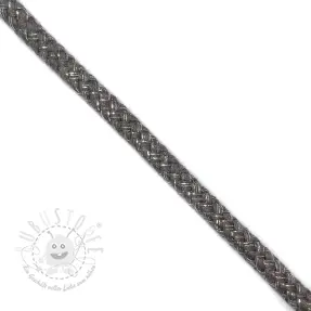 Lurexkordel 10 mm dark grey