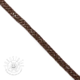 Lurexkordel 10 mm brown