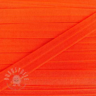 Elastisches Schrägband Polyamide 15 mm neon orange