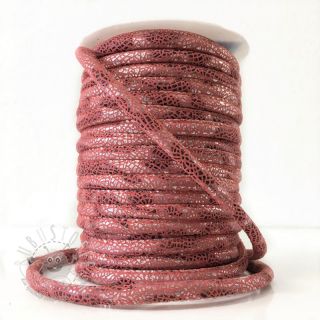 Wildlederkordel Glitter old pink