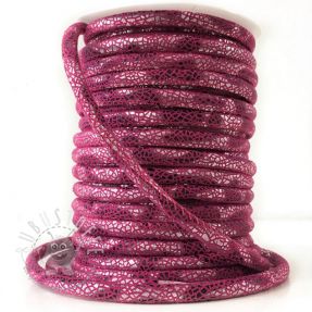 Wildlederkordel Glitter fuchsia