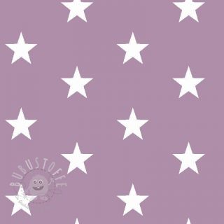 Baumwollstoff Stars lilac