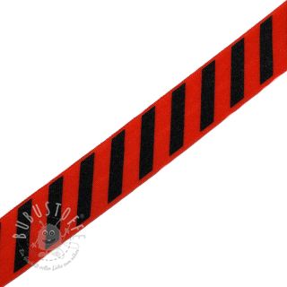 Elastisches Schrägband Polyamid STRIPE 20 mm red