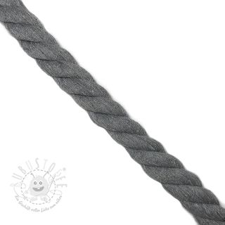 Baumwollkordel 2,5 cm light grey