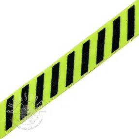 Elastisches Schrägband Polyamid STRIPE 20 mm lime