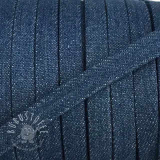 Flachkordel 10 mm Denim blue