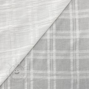 Baumwollstoff DOBBY Check big white