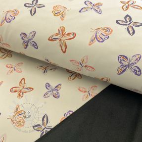 Softshell Butterfly ecru digital print
