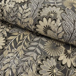 Dekostoff jacquard Boho leaves