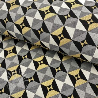 Dekostoff jacquard Diamond cube luxury