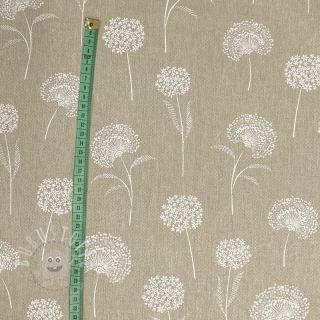 Dekostoff Linenlook Elegant dandelion natural