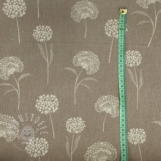 Dekostoff Linenlook Elegant dandelion taupe
