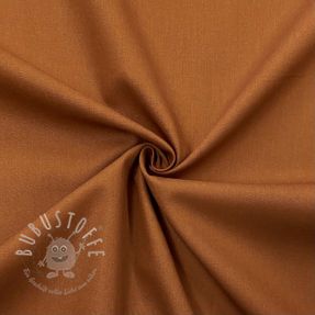 Baumwollstoff popeline dark cognac