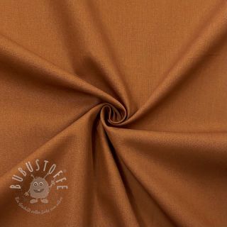 Baumwollstoff popeline dark cognac