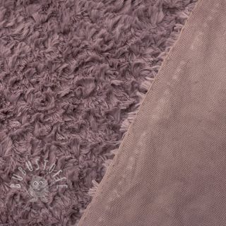 Kunstfell Curly mauve