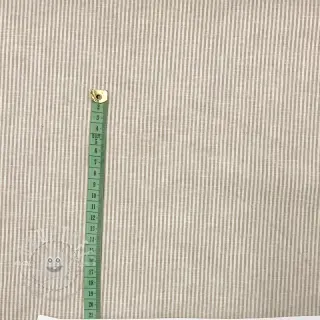 Leinen mit Baumwolle Lira medium stripe beige