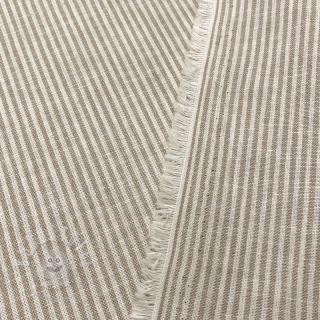 Leinen mit Baumwolle Lira medium stripe beige