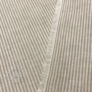Leinen mit Baumwolle Lira medium stripe beige
