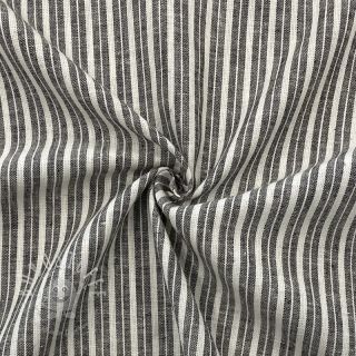Leinen mit Baumwolle Lira big stripe black