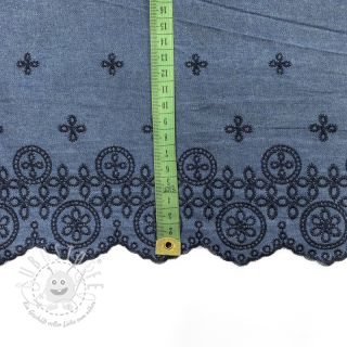 Baumwollstoff JEANS Ornament embroidery