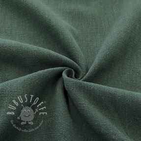 Leinenstoff gewaschen STONEWASHED dark green