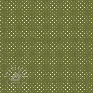 Baumwollstoff Petit dots green