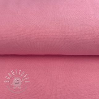 Baumwoll Bündchenstoff glatt bright pink ORGANIC