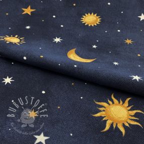 Dekostoff premium GLOW IN THE DARK Starry night