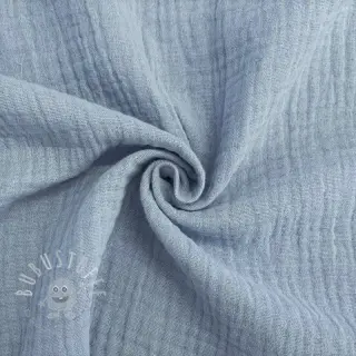 Double gauze/musselin blue ORGANIC