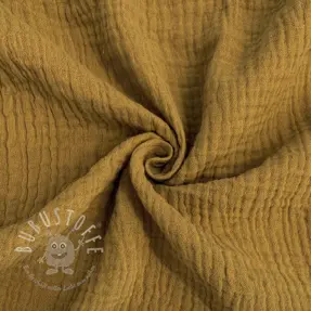 Double gauze/musselin ochre ORGANIC