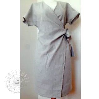 Leinenstoff gewaschen light grey