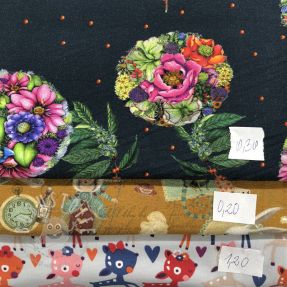 Stoffreste digi print jersey 392